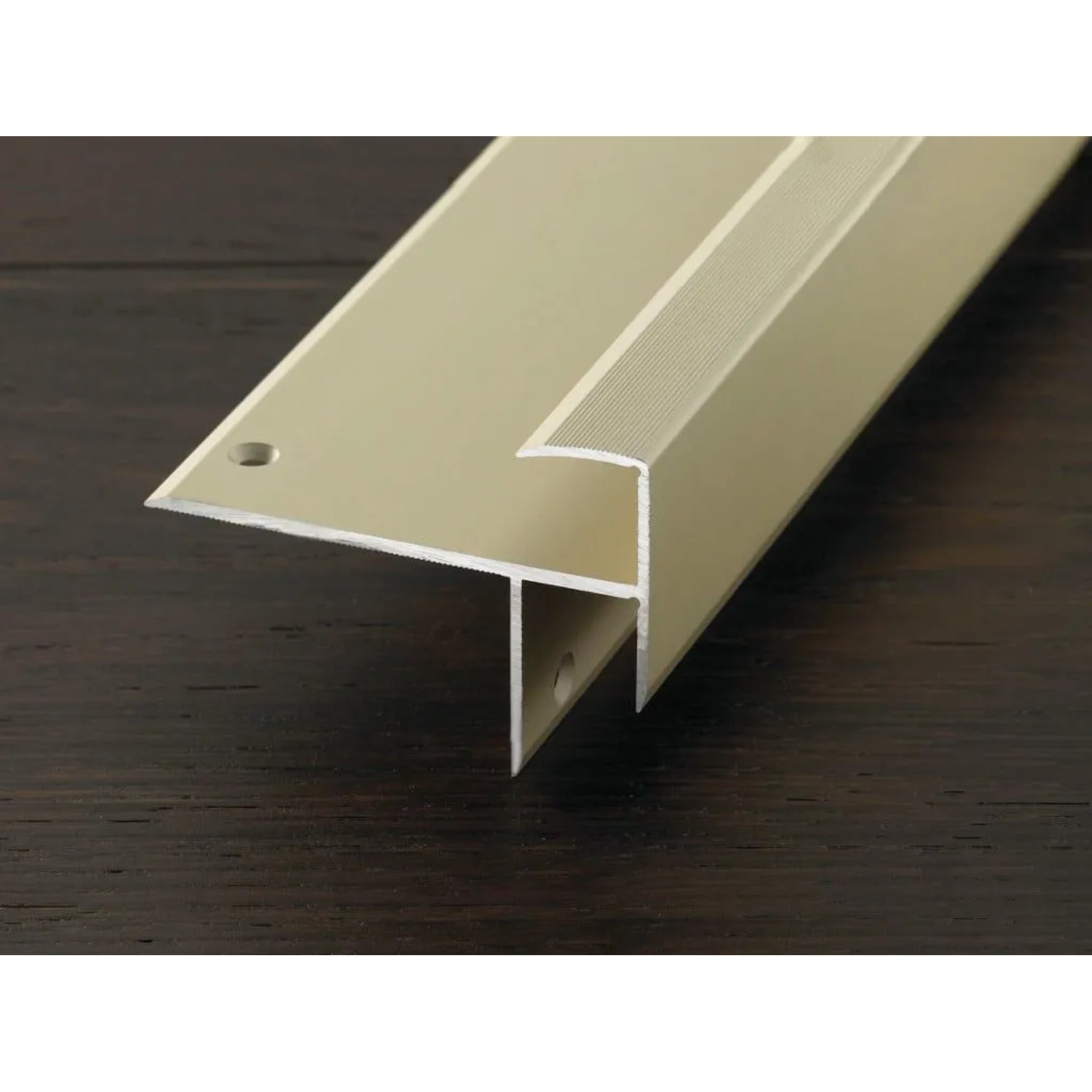 Proline Treppenkantenprofil Prostep Aluminium Eloxiert Champagne 270 cm Lang Inhalt 1