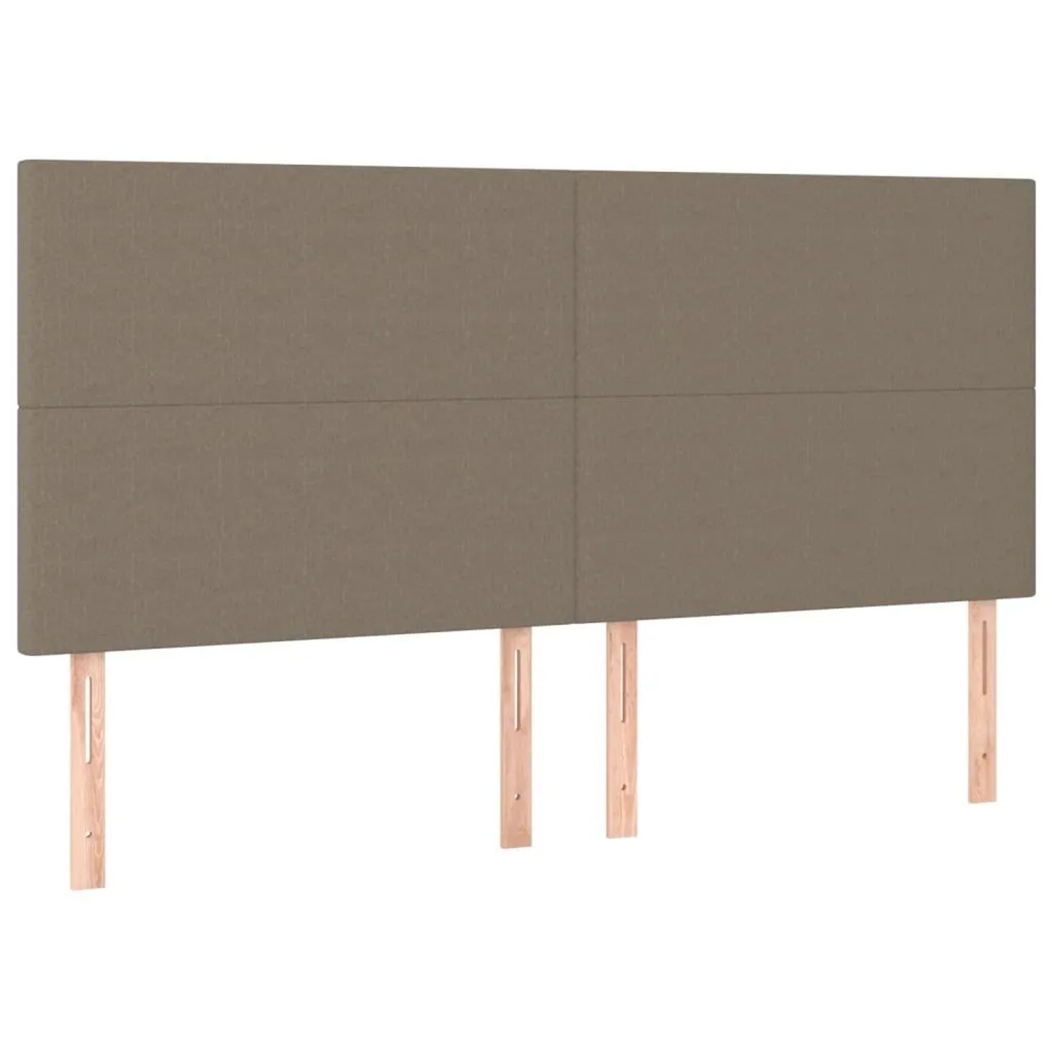 vidaXL Kopfteil Taupe 160x5x118/128 cm Stoff 3116062