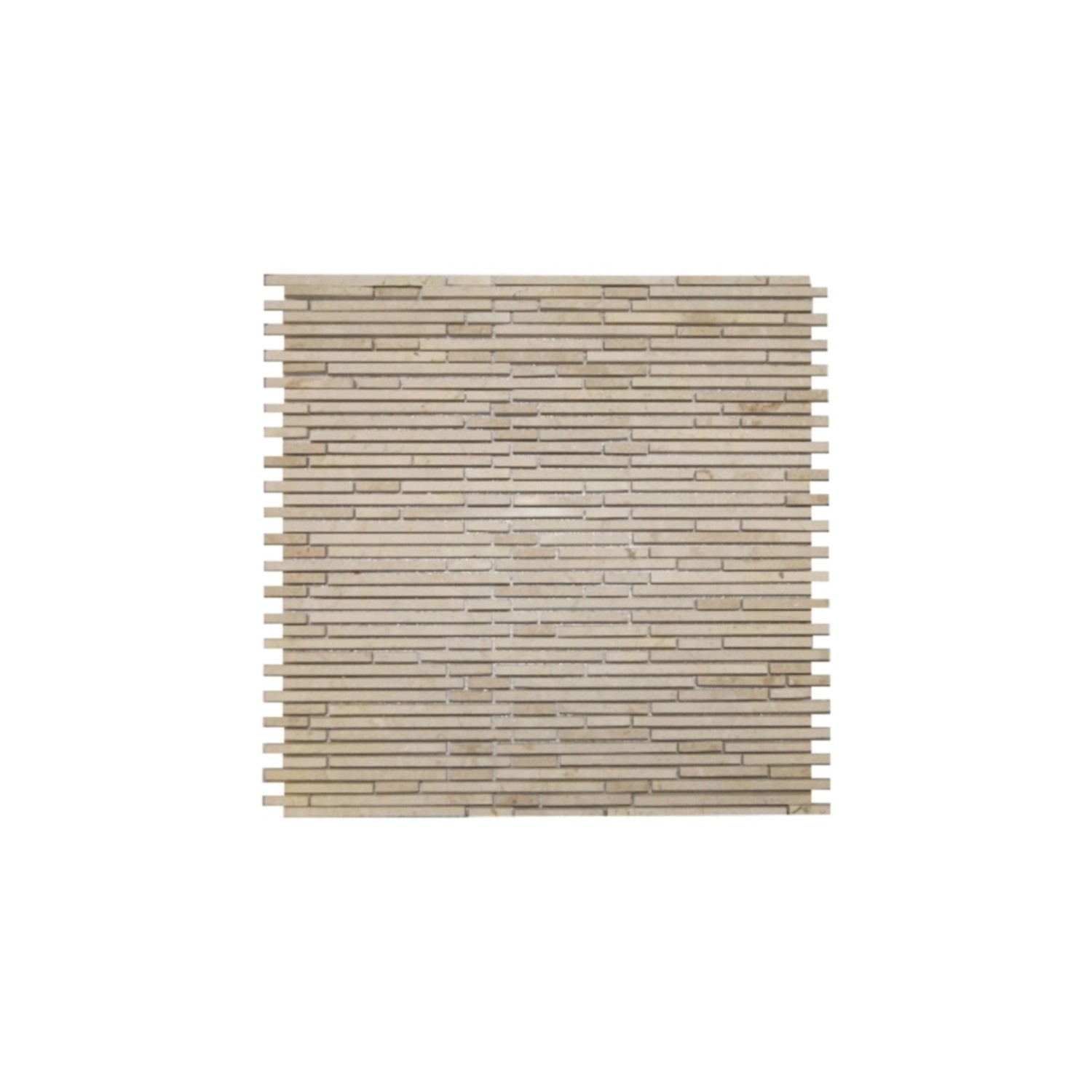Mosaikmatte Superslim Bianco Beige 30,5 cm x 30,5 cm