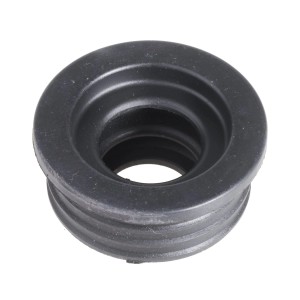 Schwarzer Gummi-Nippel DN32 für HTS-Rohre, Siphonanschluss.