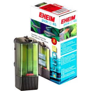 Eheim Innenfilter Pickup 45 für Aquarien, mit Filterbehälter und Verpackung.