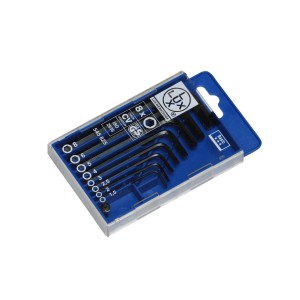 LUX Stiftschlüssel-Box Classic, 8-teilig, mit Sechskantschlüsseln in praktischer Kunststoffbox.