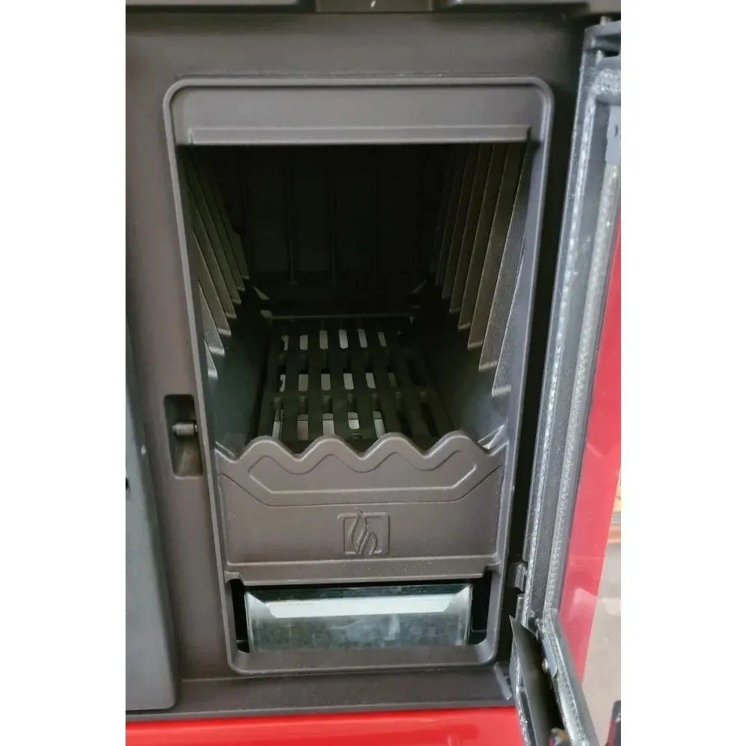 Plamen Küchenofen Holzherd 850 Glas Rot Linke Version und 8 kW_3