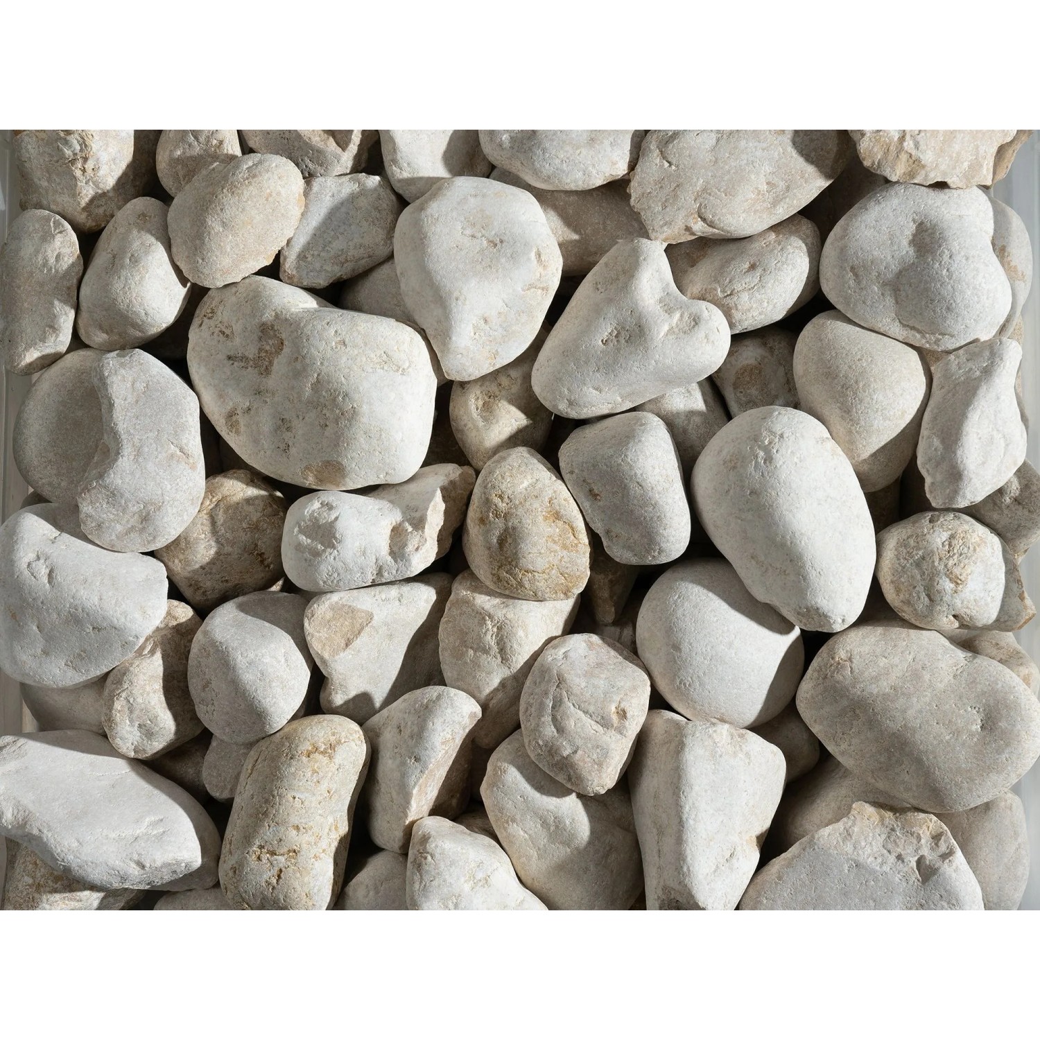 Scherf Marmorzierkiesel Gelb-Beige 40 - 60 mm 1.000 kg Big-Bag