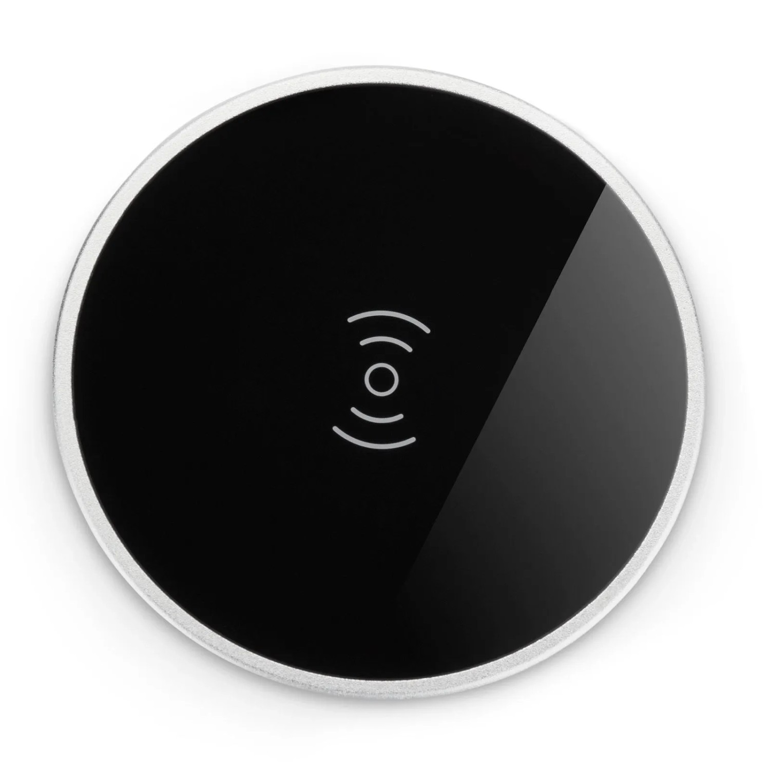 SOTECH JUNKER Einbau Wireless Charger WLC-02 Ø74 x H 18 mm Schwarz USB Induktions Tischladegerät für Qi Fähige Smartphon...