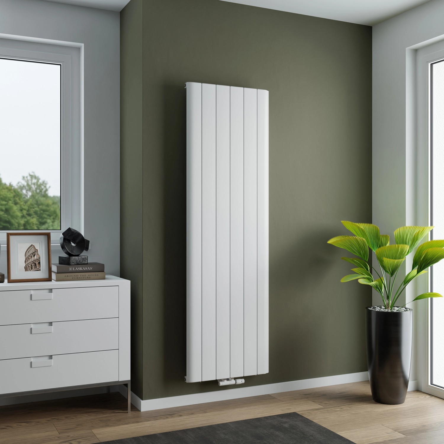 Ximax Aluminium-Heizkörper Trigo Mittenanschluss 180 cm x 56,5 cm Weiß 1.15 günstig online kaufen