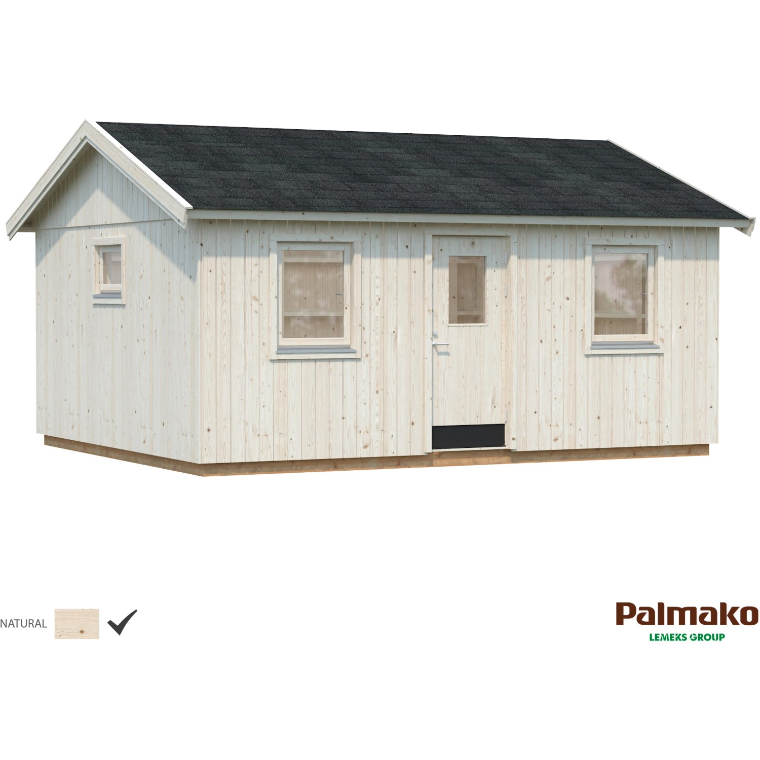 Palmako Gartenhaus "Nordic + Haus Pernilla", inklusive Fußboden günstig online kaufen