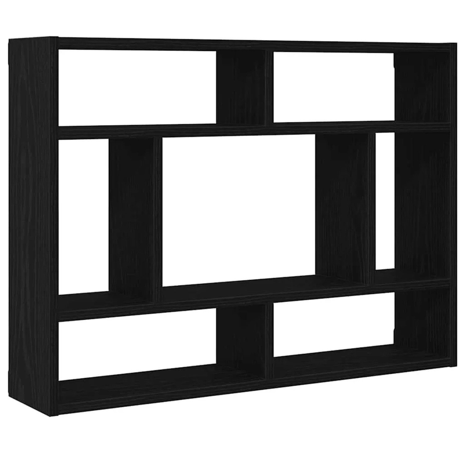 vidaXL Wandregal Schwarze Eiche 75 x 16 x 55 cm Holzwerkstoff 862047