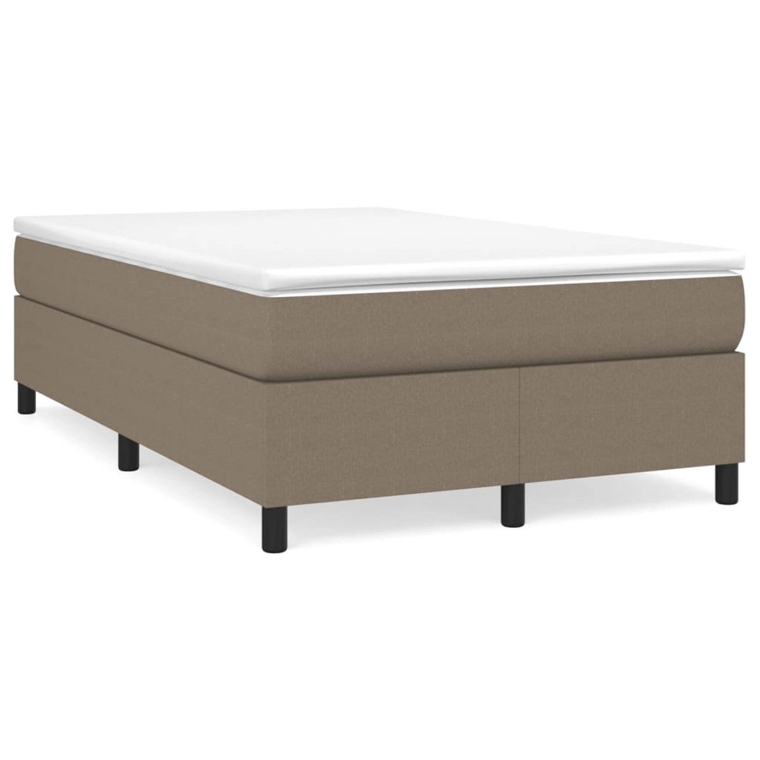 Vidaxl Boxspringbett Taupe 120x200 Cm Stoff günstig online kaufen