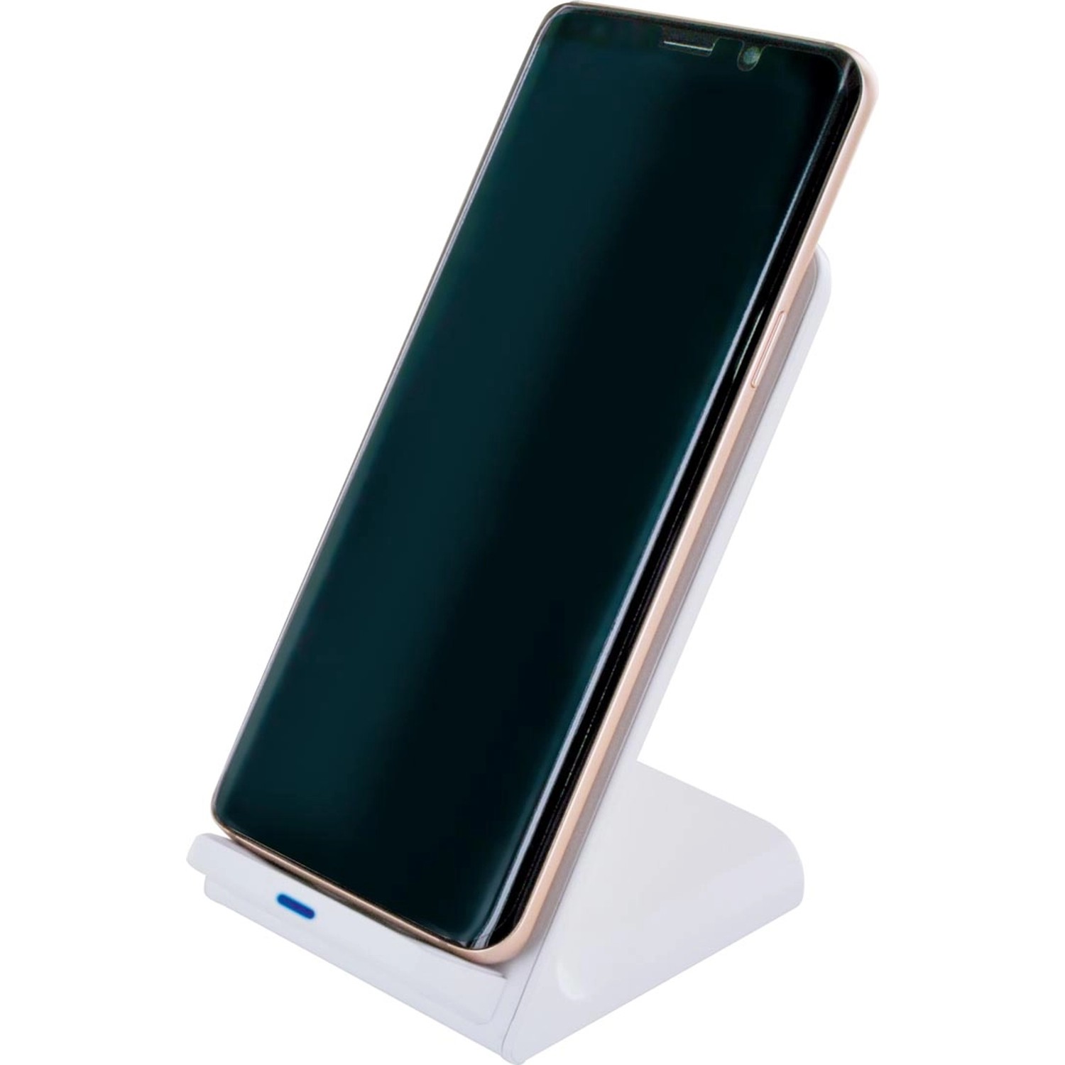 Schwaiger Qi Ladestation (10W) in Weiß mit Smartphone, Zubehör für Computer & Multimedia.