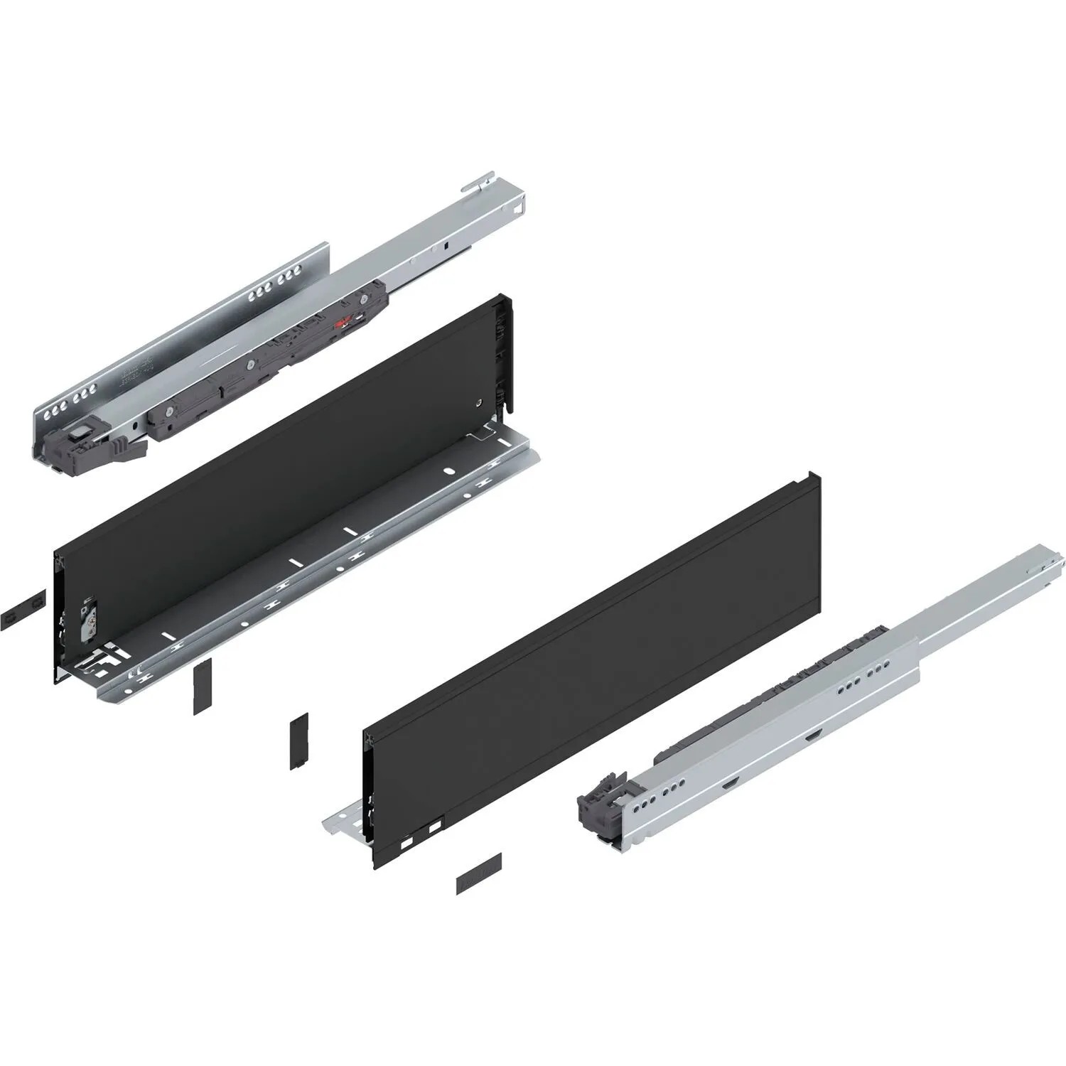 Blum Legrabox Pure Set Höhe K Blumotion S Nennlänge 500 mm 40 kg Carbonschwarz