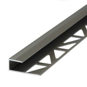 Dalsys Abschlussprofil, 100cm, Aluminium, Champagnerfarben. Abschlussleiste für Bodenbeläge.