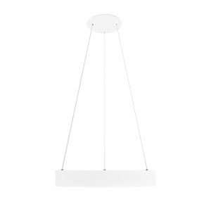 Weiße Ledvance Sun@Home Smart+ Pendelleuchte, rund, Ø 45 cm. Smarte Deckenleuchte für Homeoffice & Wohnbereich.