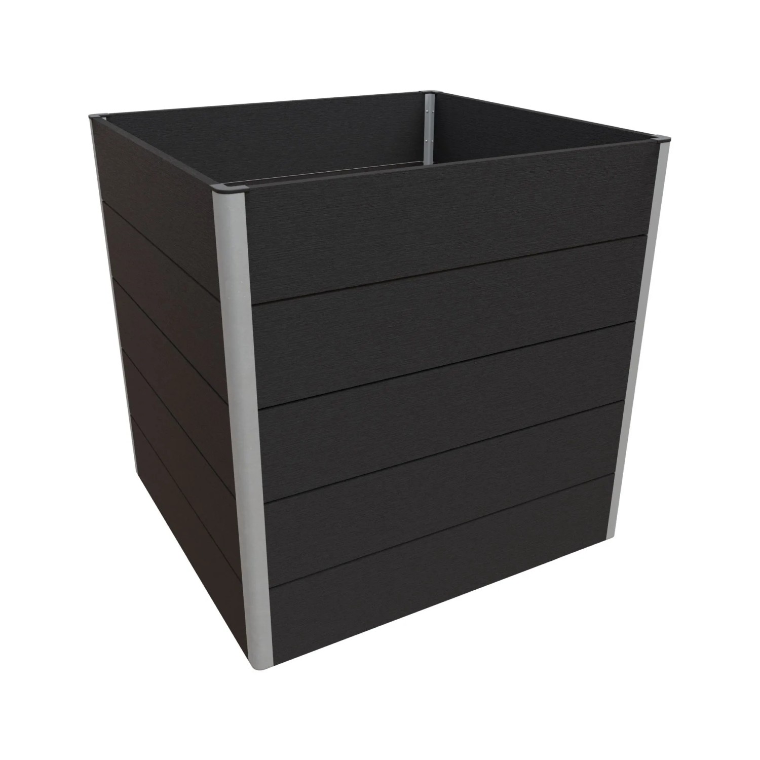 T&J WPC-Hochbeet Meike 75 cm x 70 cm x 75 cm Anthrazit