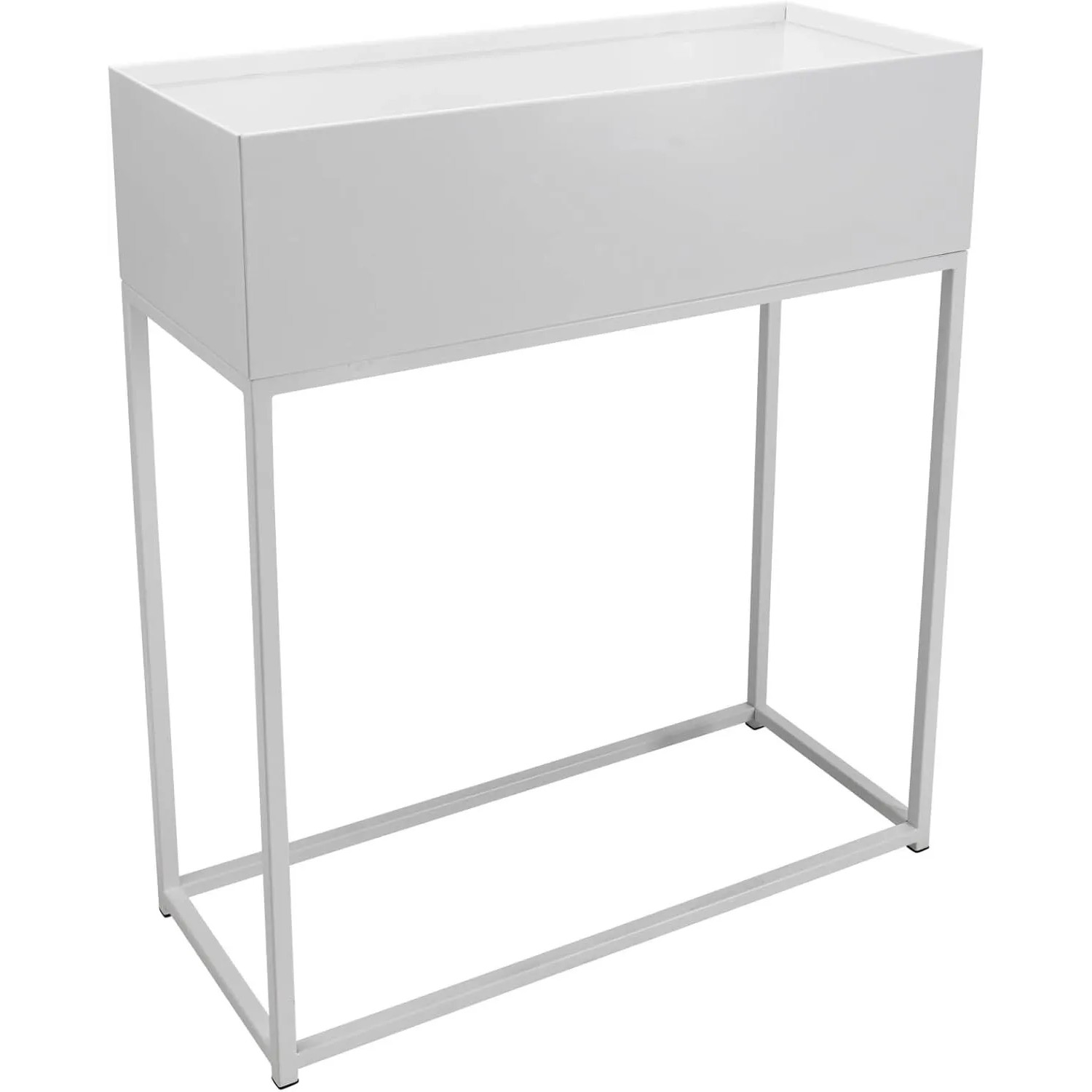Vivanno Blumenkasten Style 60 cm x 25 cm x 78 cm Weiß