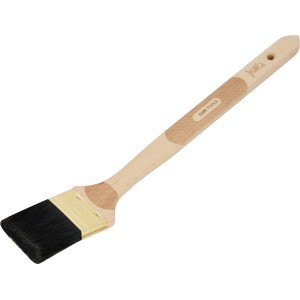 LUX Laser Touch Fassadenpinsel, 60 mm, mit FSC®-zertifiziertem Holzgriff und schwarzen Borsten.