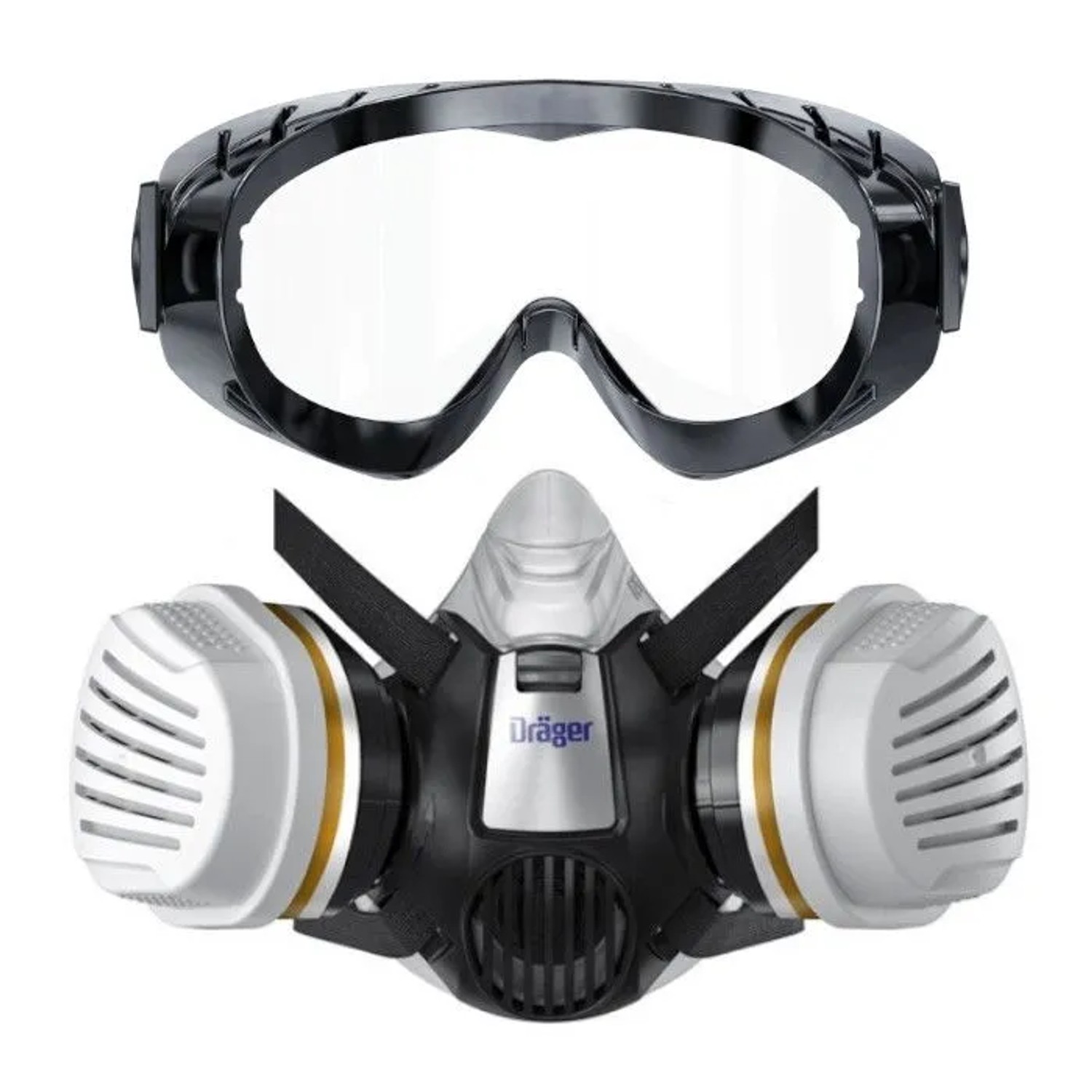 Dräger X-plore 3300 Lackiererset und X-pect 4200 Schutzbrille Größe S Tpe