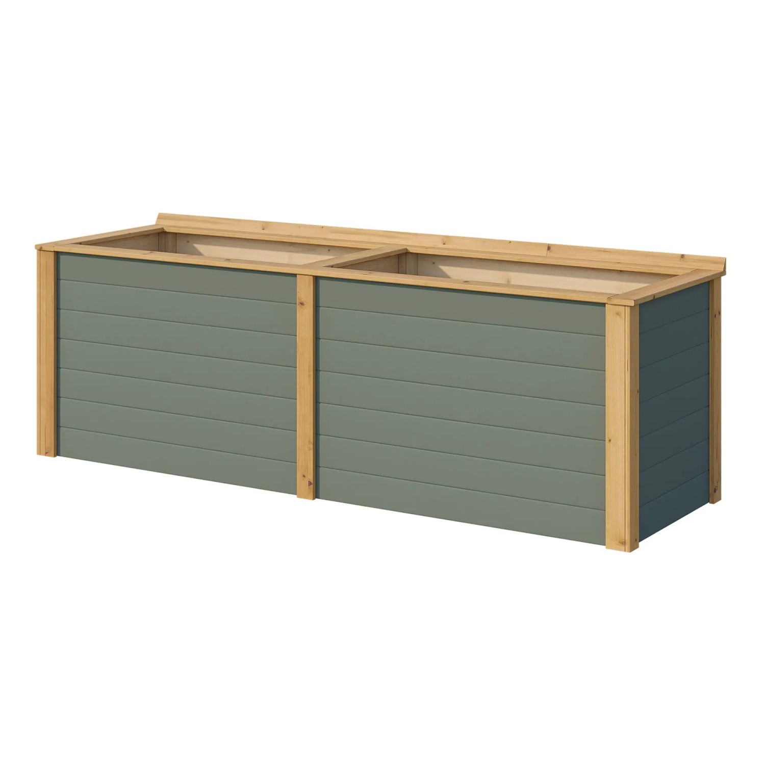 Weka Hochbeet Killarney 235 cm Grau-Grün/Eiche