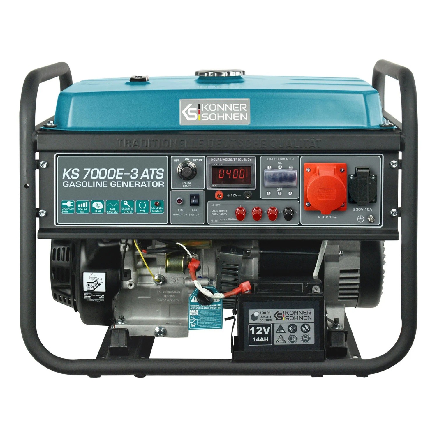 Könner & Söhnen Benzin-Generator KS 7000E-3 ATS