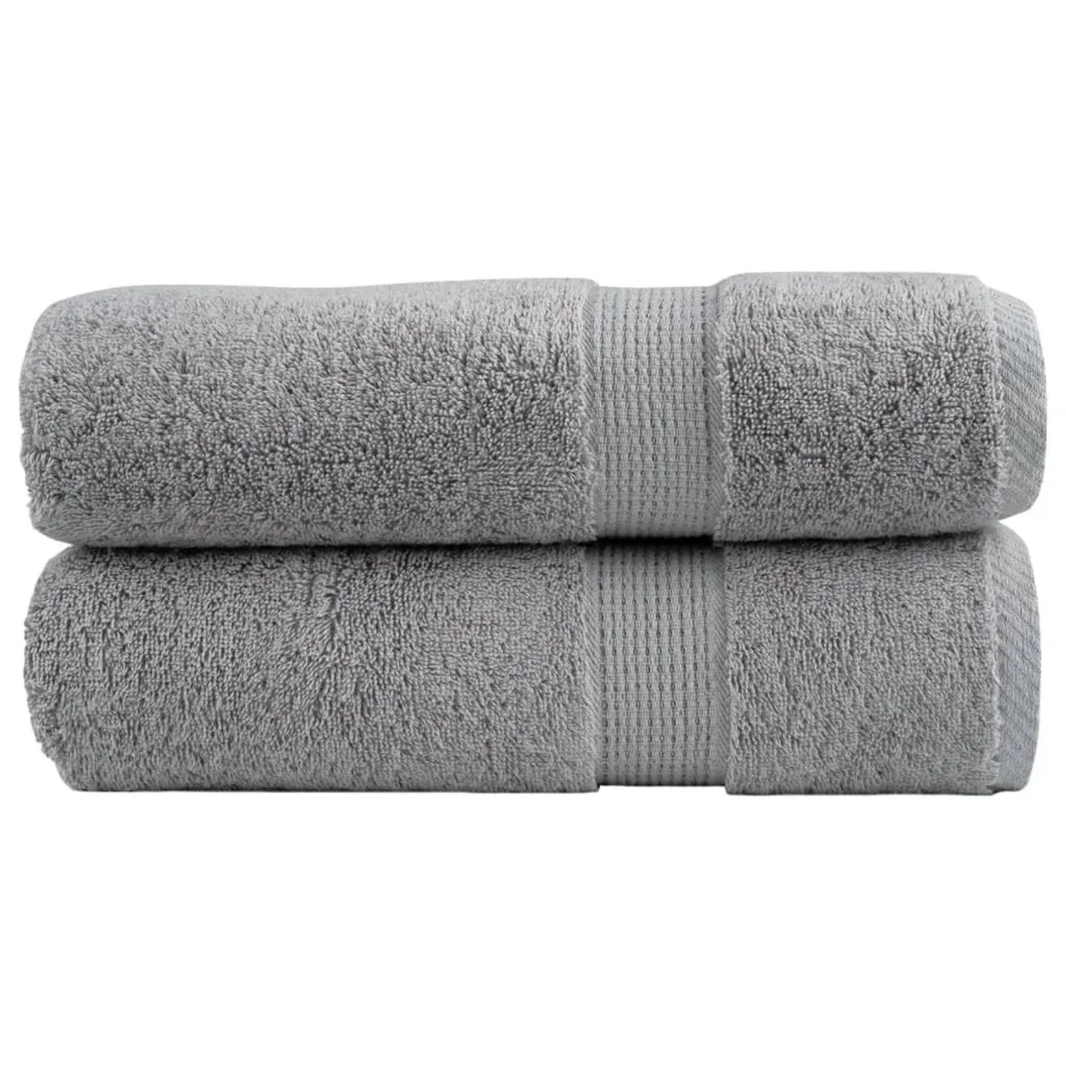 vidaXL Premium-Badetücher 2 Stk Grau 100x150cm 600 g/m2 100% Baumwolle