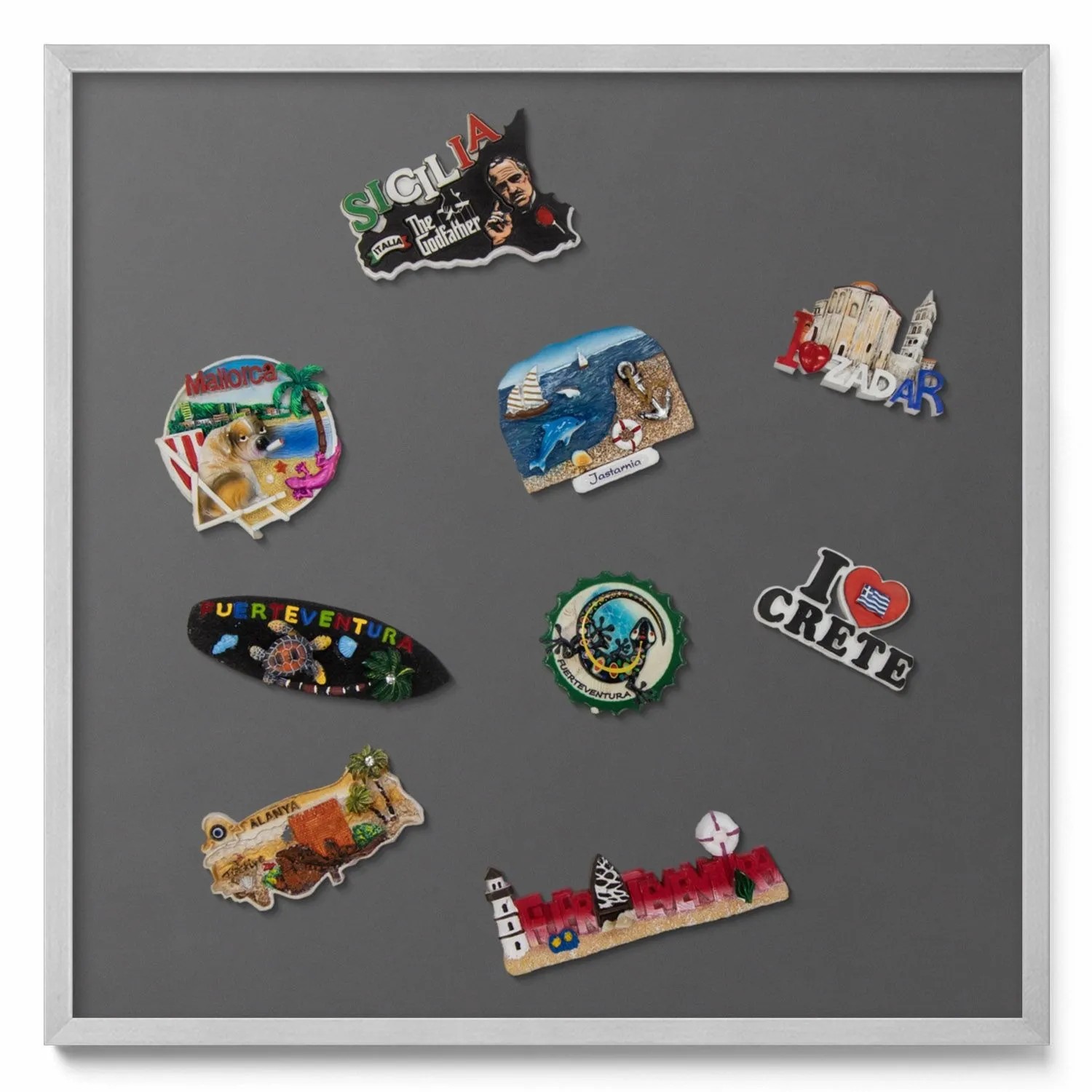 Tulup Magnettafel Magnettafel aus Metall für Souvenirs Farbe Dunkelgrau 50x günstig online kaufen