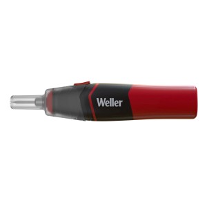 Weller Batterie-Lötkolben, 8 W, rot/schwarz, mit Batterien – ideal für präzises Löten.