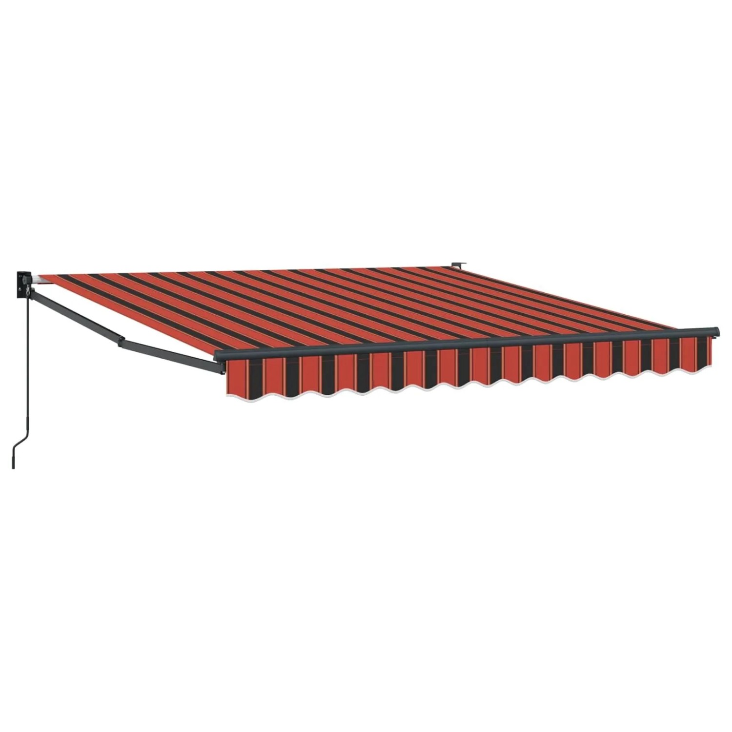 vidaXL Einziehbare Markise Orange und Braun 300 x 250 cm 3329947