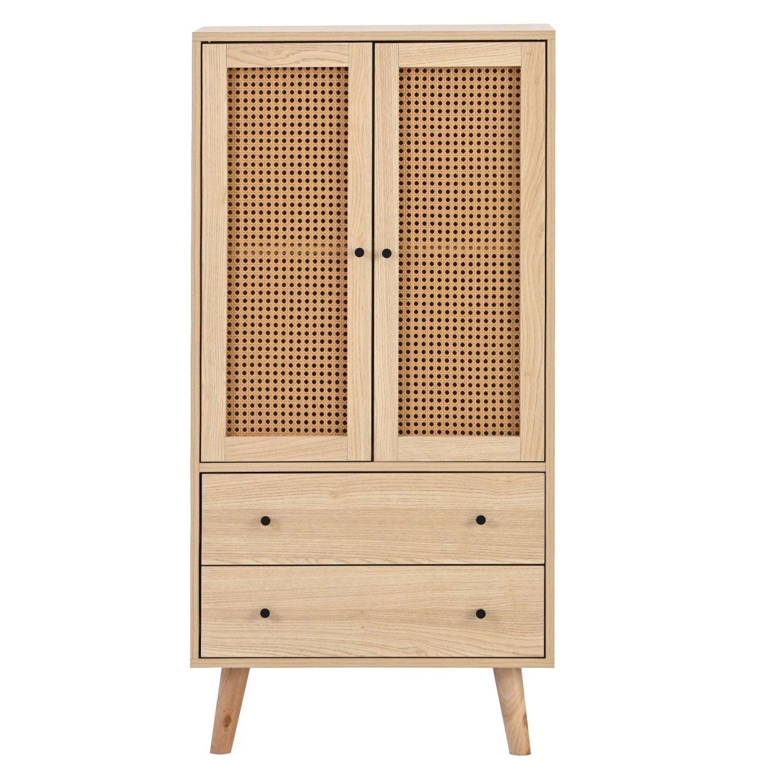 Merax Sideboard TV Schrank mit Türen Schubladen Stauraumschrank 60 cm
