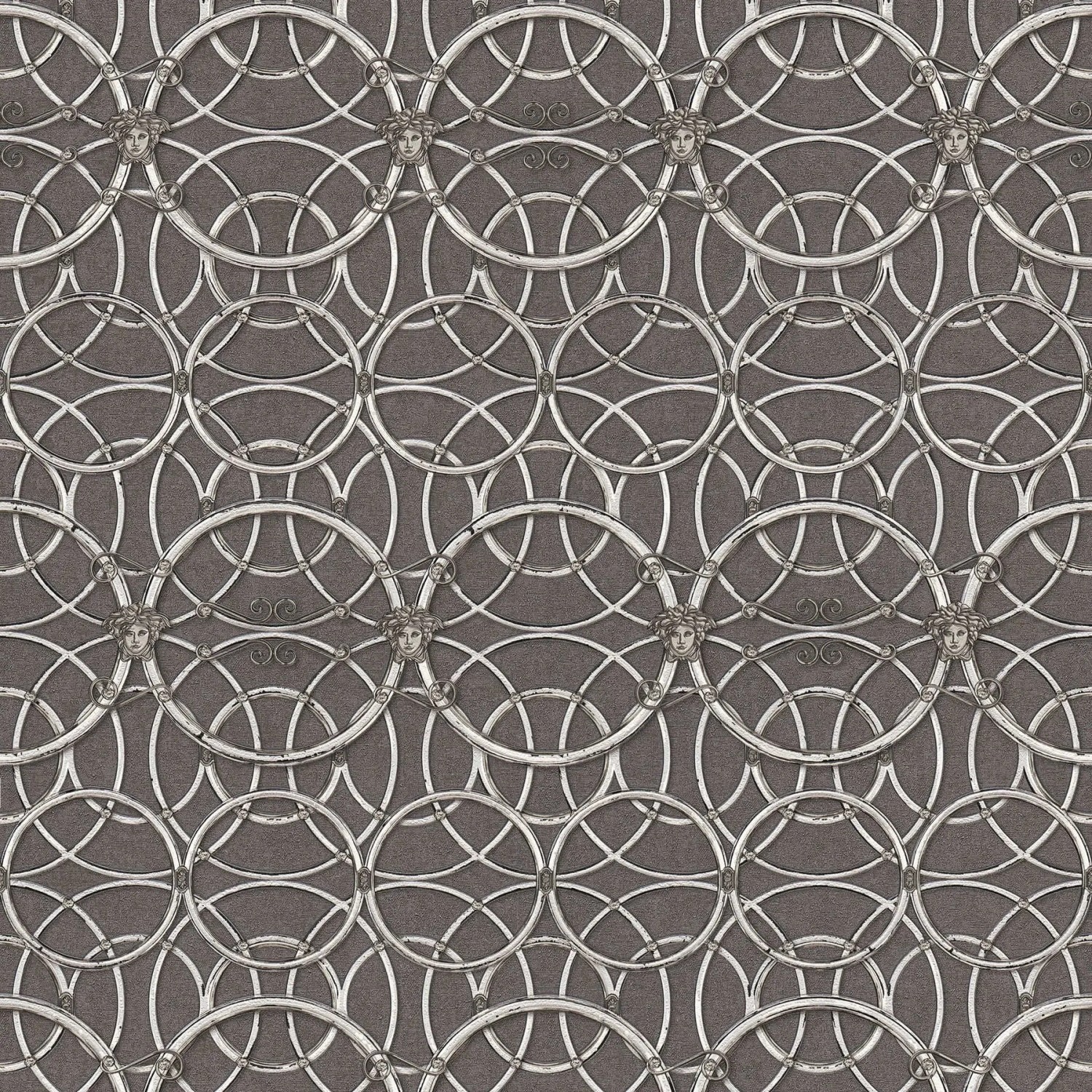 Tadessi Tapete Ornament M1-No.309 Vliestapete in Grau