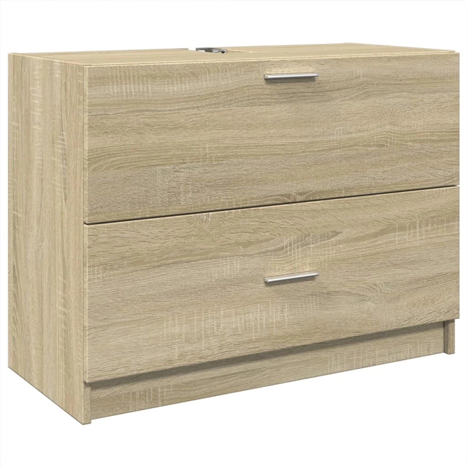 vidaXL Waschbeckenunterschrank Sonoma-Eiche 78x37x59 cm Holzwerkstoff günstig online kaufen