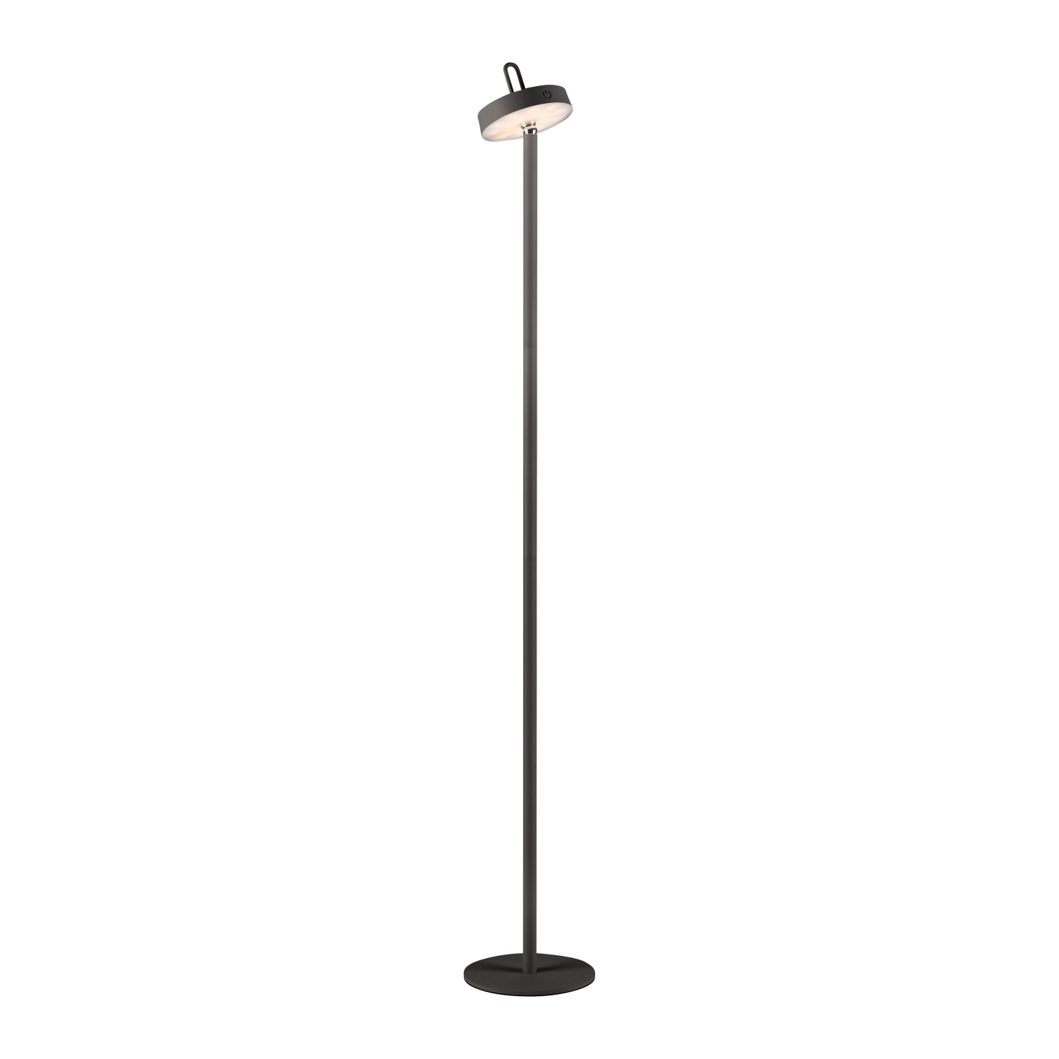 Just Light. LED-Akku-Stehleuchte Amag Schwarz 125,2 cm x Ø 18 cm günstig online kaufen