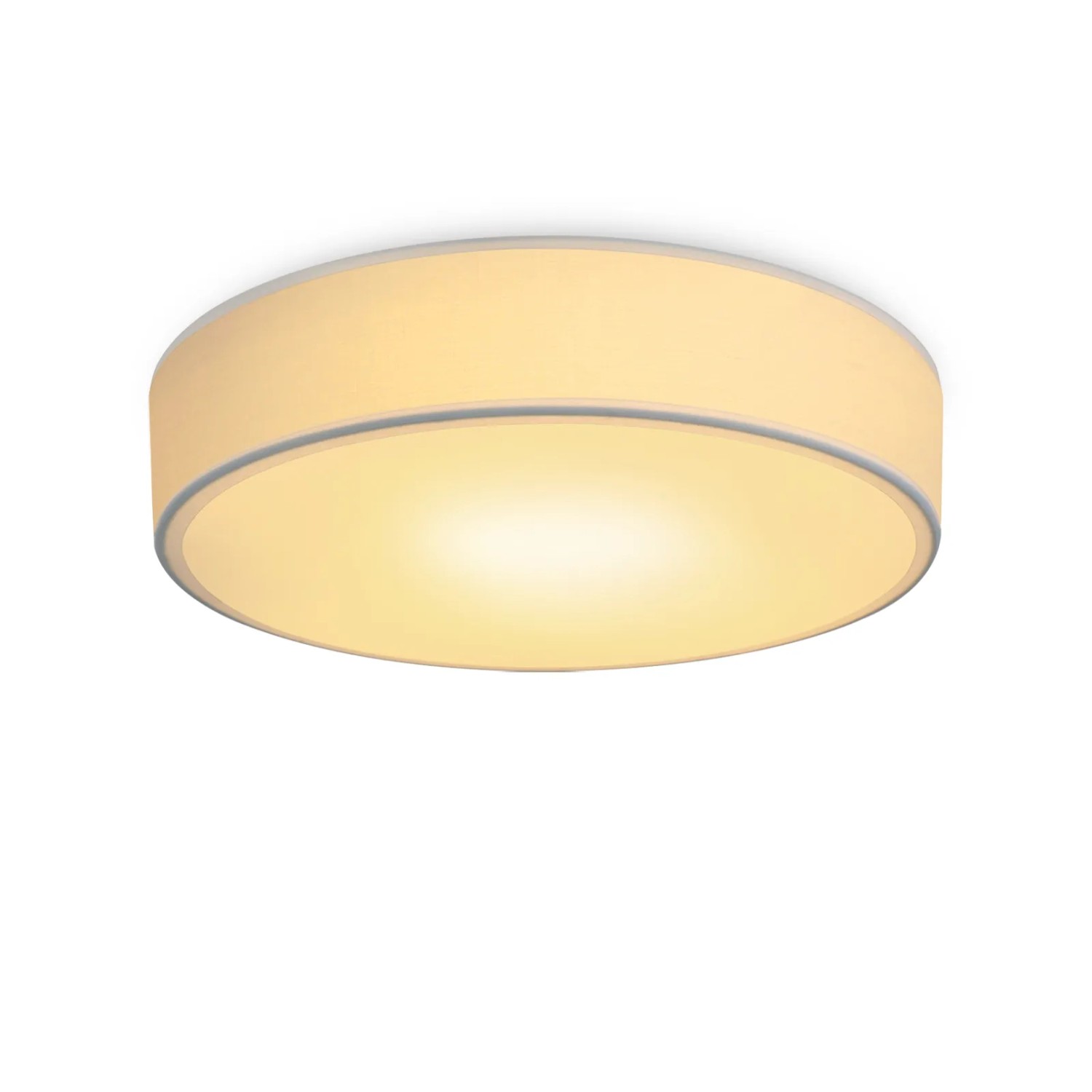 NETTLIFE LED Deckenleuchte aus Textil L30cm Weiß