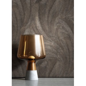 Newroom Vliestapete Savina Anthrazit Palmen Natur Strukturiert FSC®