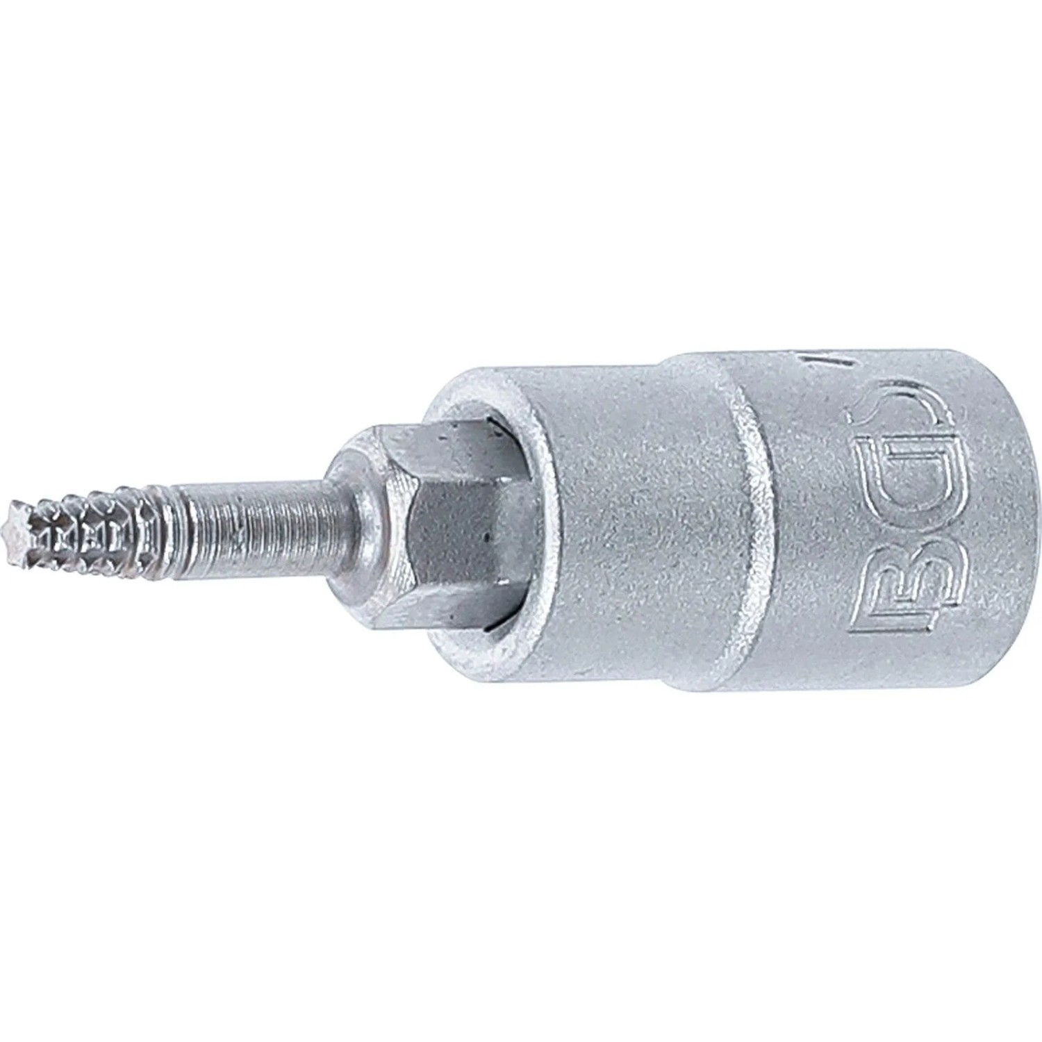 BGS Schraubenausdreher Bit Einsatz Antrieb Innenvierkant 6 3 Mm  1 4 Zoll  Für Defektes T Profil  Für Torx  T10 7098 T10