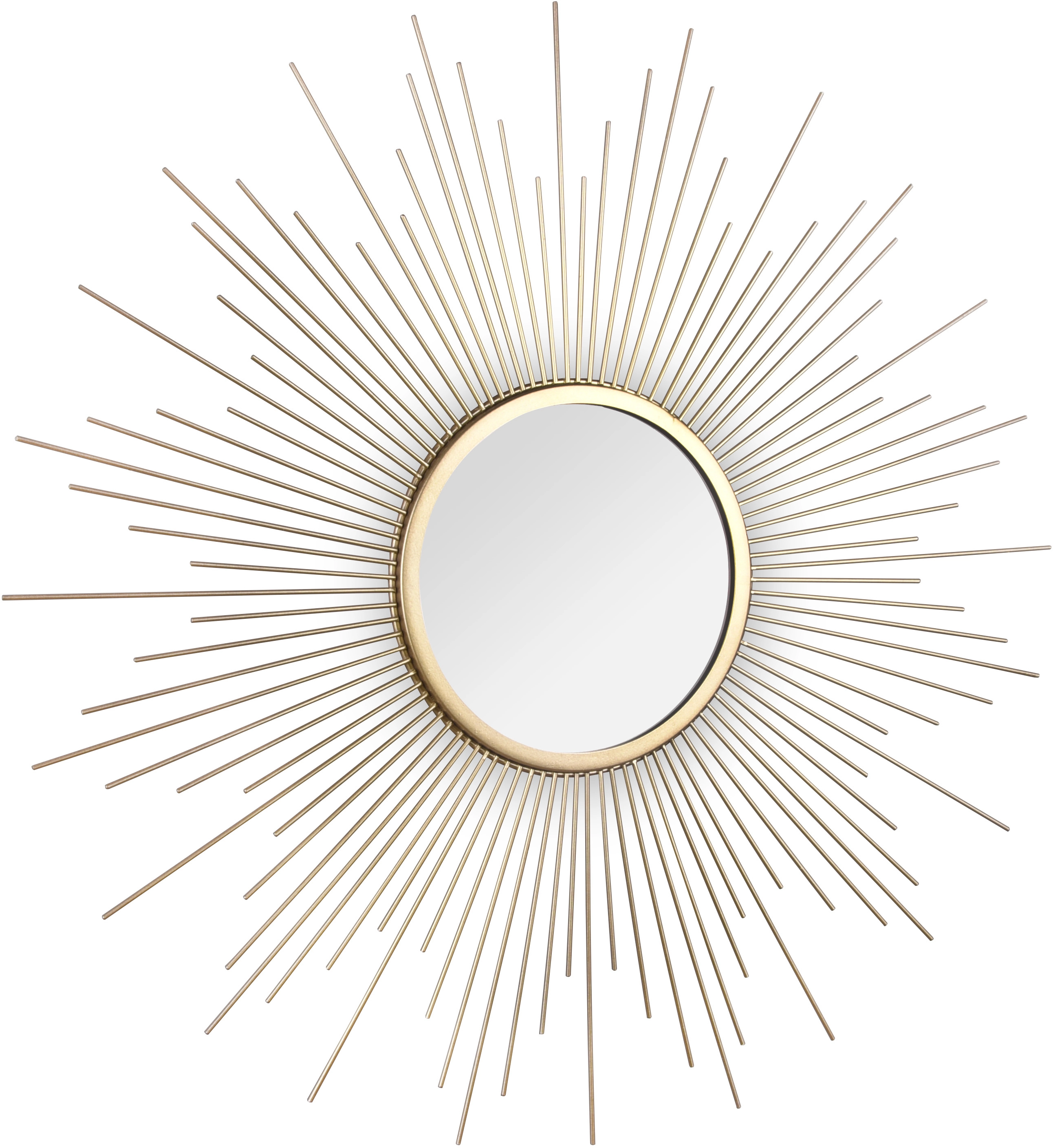 Mirrors & More Dekospiegel Sunny Gold Ø 60 cm kaufen bei OBI