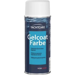 YachtCare Gelcoat Farbe Reinweiß glänzend im 400ml Spray für GFK-Reparaturen.