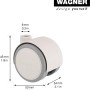 Wagner Möbel-Doppelrolle, Ø 4 cm, weiß-grau, mit Softlauffläche für empfindliche Böden.