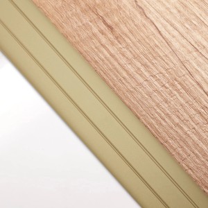 SOTECH Übergangsprofil Cross 1000 x 37 x 2,5 mm Gelocht Aus Aluminium Messing Eloxiert inkl. Schrauben