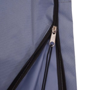 Blaue MCW Schutzhülle für Ampelschirm (bis 3,5m) mit Reißverschluss und Kordel.