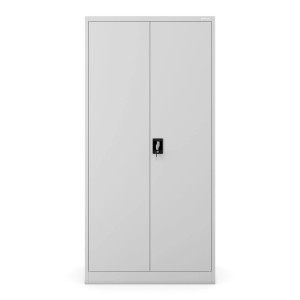 JAN NOWAK Metallschrank für Büro und Werkstatt JAN D600 185 x 90 x 60 cm Grau