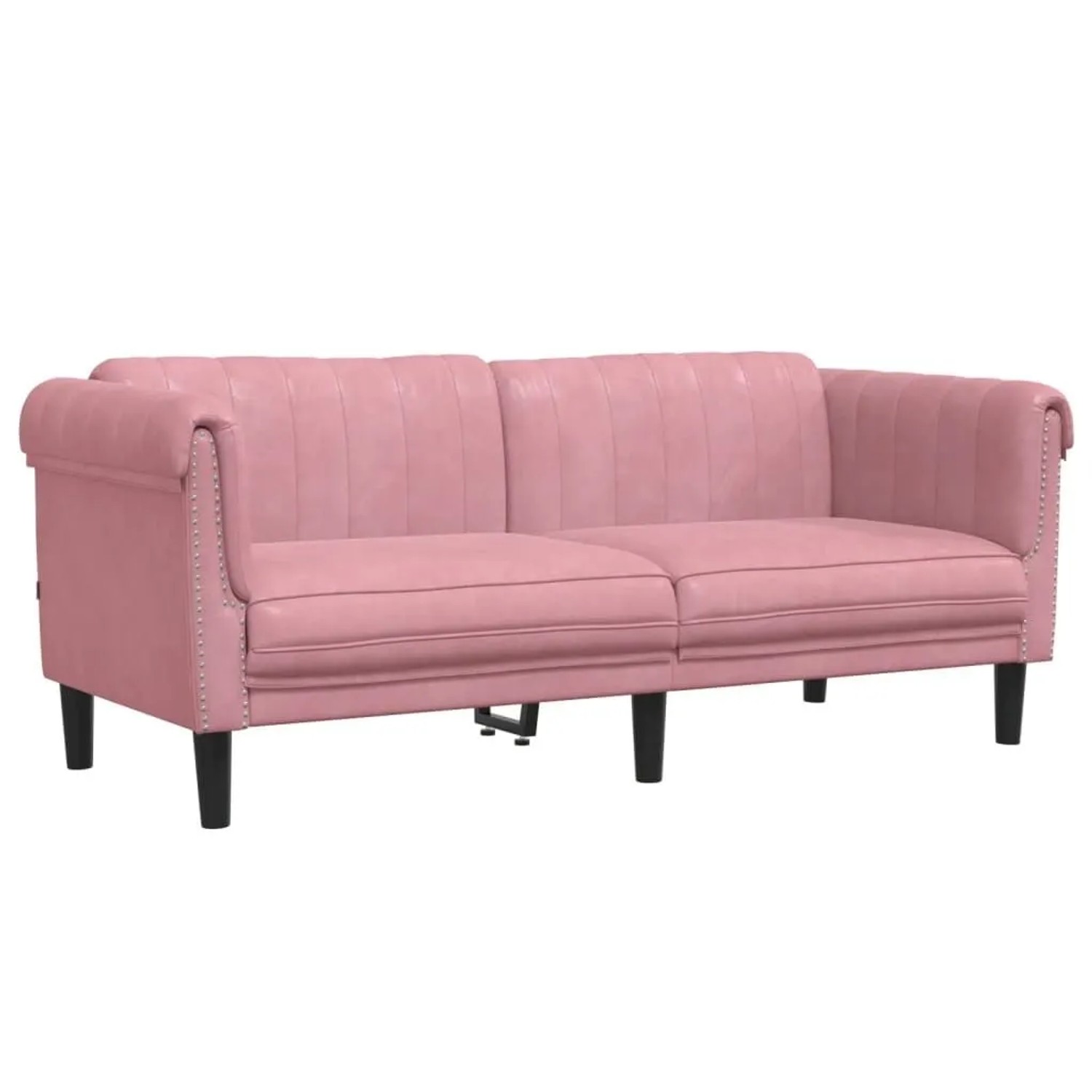 vidaXL Sofa 2-Sitzer Rosa Samt 372578