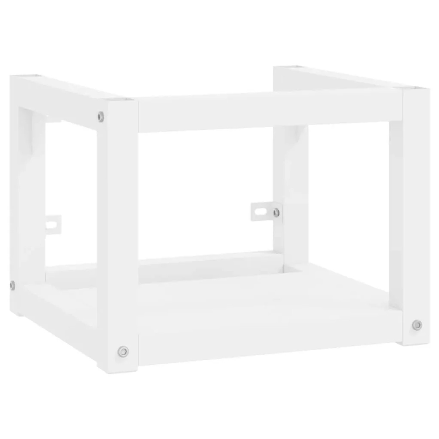 vidaXL Badezimmer Wand-Waschtischgestell Weiß 40x38x31 cm Eisen 338490