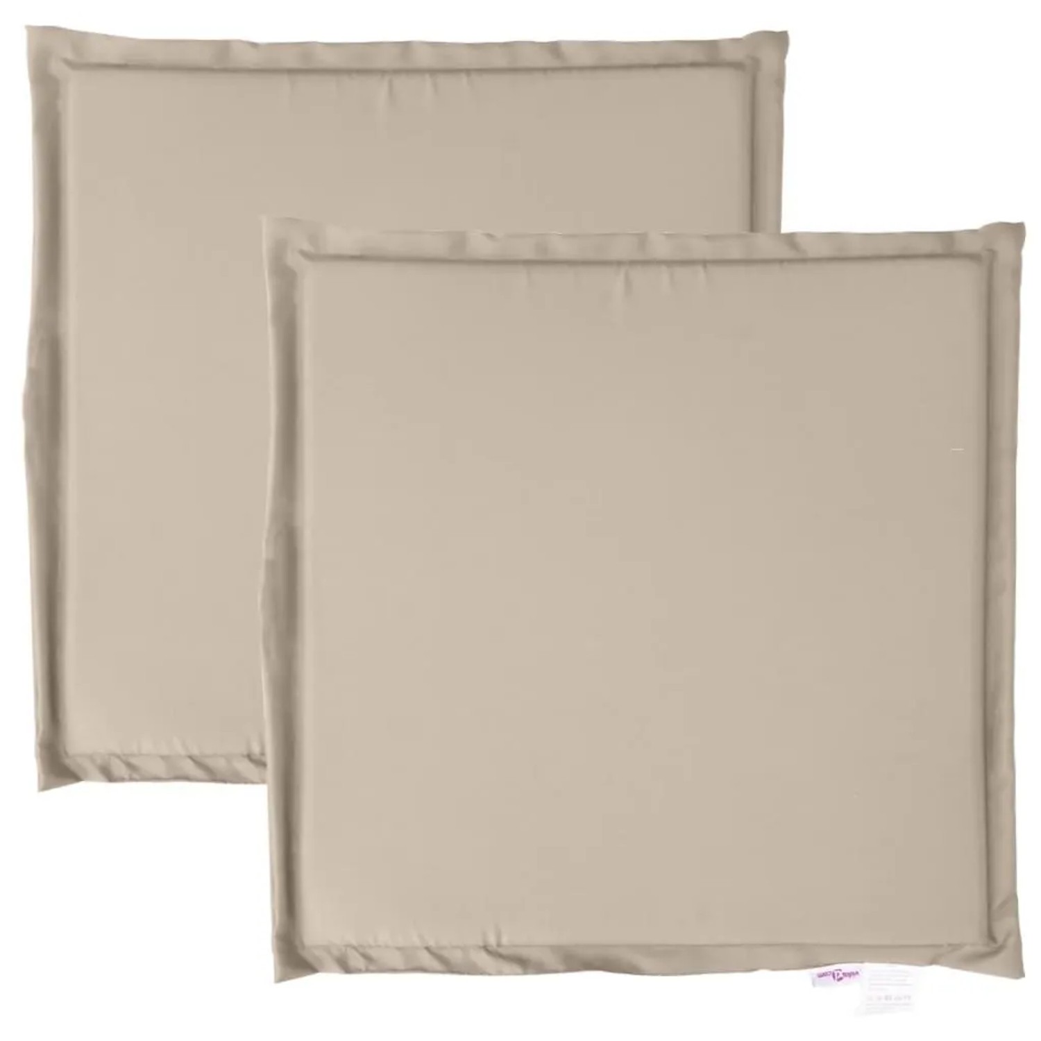 vidaXL Garten-Sitzkissen 2 Stk Taupe 45x45x2 cm Quadratisch 847722 günstig online kaufen