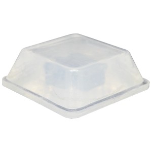 Transparentes Wagner Elastikpuffer-Set, 8-teilig, 20x20x6 mm, für Möbel und Oberflächenschutz.