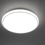 Weiße LED-Deckenleuchte Jupiter Ø 44 cm mit Sternenhimmel-Effekt für stimmungsvolle Beleuchtung.
