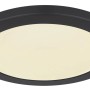 Schwarze, runde LED-Deckenleuchte Lasse, Ø 29,8 cm. Moderne Lampe für energiesparende Beleuchtung.