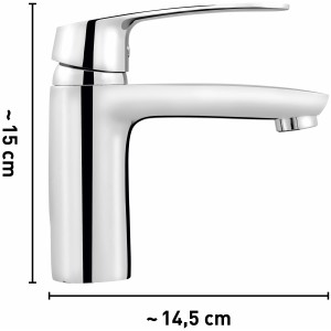 baliv Niederdruck Waschtischarmatur WT-300 N Chrom, Einhebelmischer für Boiler/Untertischgerät.