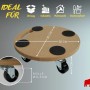 10er Set PROREGAL Transportroller mit 4 Rollen, 30x30cm, 100kg Traglast, MDF Holzplatte