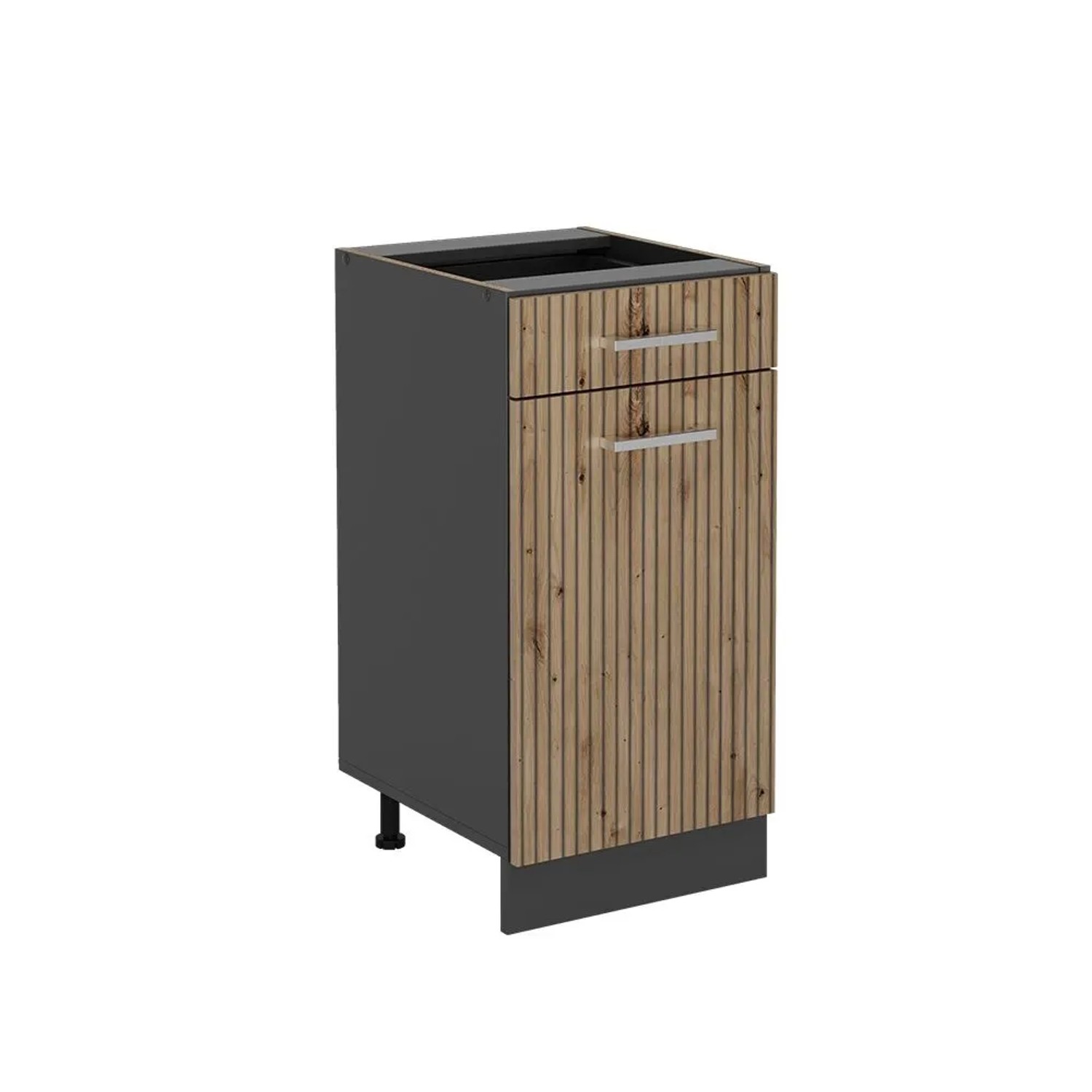 Vicco Küchenunterschrank R-Line Artisan-Eiche Anthrazit 40 cm ohne Arbeitsplatte