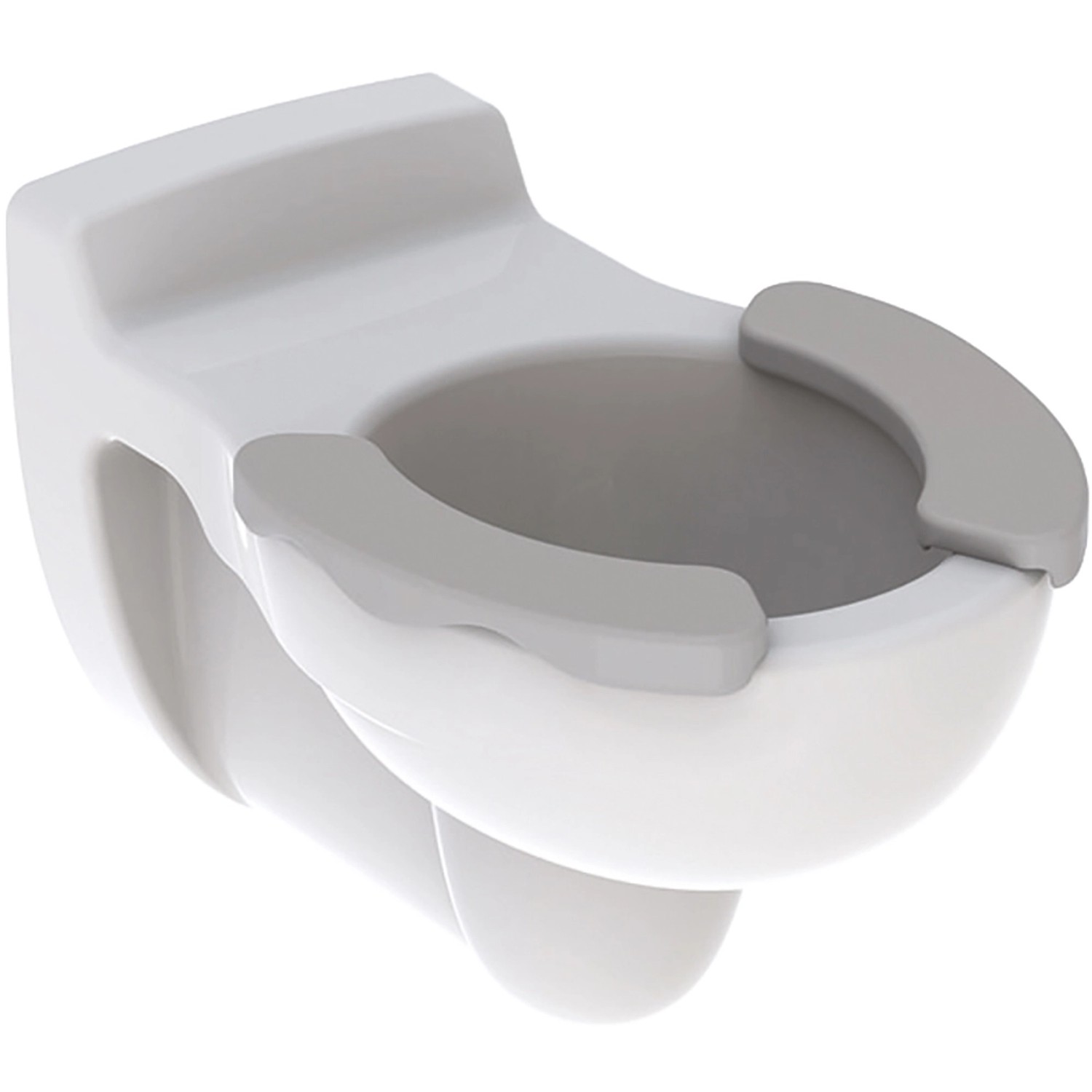 Geberit Wand-WC Bambini Tiefspüler Spülrand Sitzauflagen Weiß-Grau KeraTect®